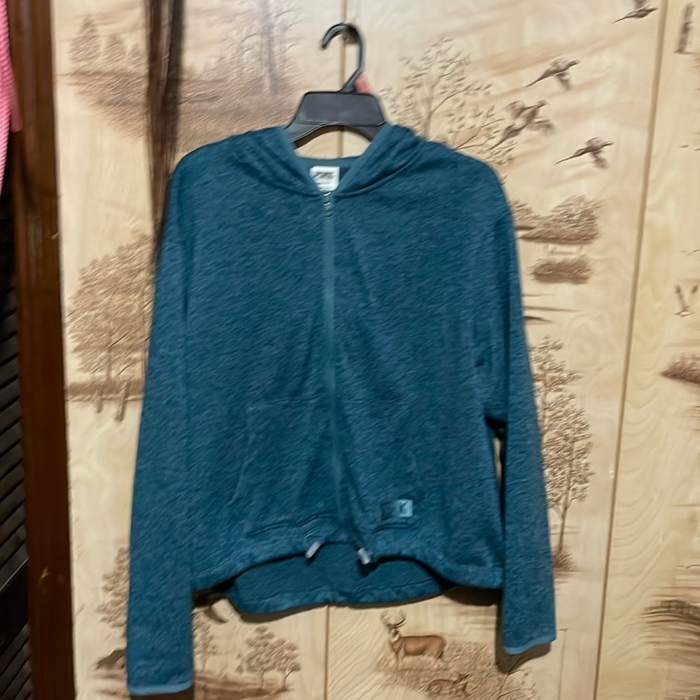 Crop Top Sip Up Jacket. Woman’s Large - image 1